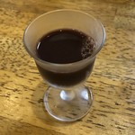 旬ものと日本酒 とみ笑 - 天然すっぽんの血のワイン割り