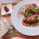 カフェ畑 Renge - 北海道白老牛100%煮込みハンバーグ  1100円税込