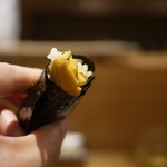 東麻布 天本 - うに手巻き