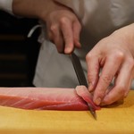 東麻布 天本 - メジマグロ