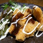 焼鳥・元気 - せせりのフライです。（その２）