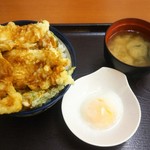 天丼てんや - 華味鳥天丼(税込740円)の特盛り(＋150円)＝890円