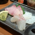 ちょい飲み手帖のお造り２種盛+タイ