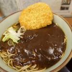 文殊 - （2019/2月）コロッケつきカレーそば