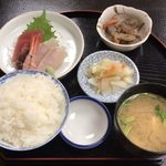 うなぎ ながしま - さしみ定食（月） ¥1,050