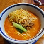 はなさき家 - 坦々麺８辛大盛 辛ねぎトッピング