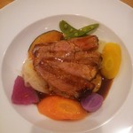 ルブーケガルニ - 豚肩ロースのロティとじゃがいものコンフィ