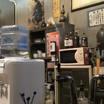 たちのみや喜平 - H31.4　店内風景・国産ウイスキーコーナーはレンジの上