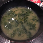 鮨勝 - あおさの味噌汁
