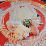 緒方 - ②虎魚(兵庫県明石産)、身、肝、皮、真子、身皮、胃袋