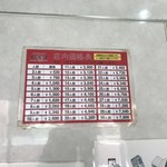 大阪王 - 餃子価格表。