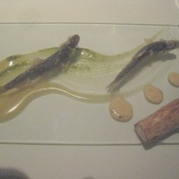 AZUR et MASA UEKI - 稚鮎、ホワイトアスパラガス、蓼、黒トリュフ