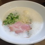 麺～leads～なかの - 【TORI白湯らーめん(塩) + 半熟味玉】￥850 + ￥120