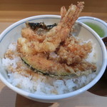 神田 天丼家 - 海老天丼850円+中盛50円