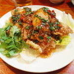 塩タマゴ入りあげギョウザ