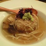 やきとり 房 - ２０１１．１１後蓮根饅頭きのこ餡