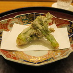 日本料理 太月 - 静岡天然タラの芽　天ぷら