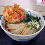 長生うどん - コロうどん中盛ｗｉｔｈかきあげ天、生わかめ