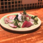 炭焼 おかげさん - 美しい刺し盛り一人前