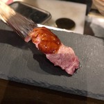 肉のながおか - タレをぬりぬり