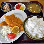 Yanagishokudou - ササミ定食（大盛）