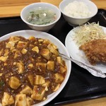 中国料理 来来 - 麻婆豆腐あんかけそばセット通常800円→500円