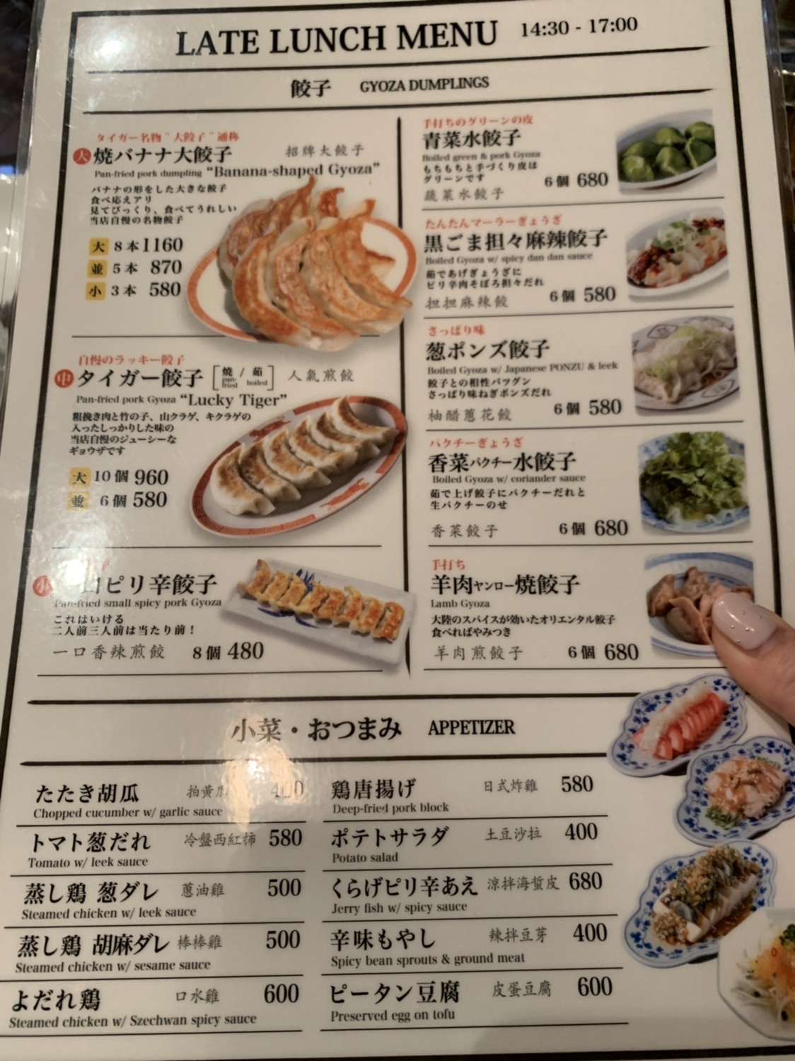 タイガー 餃子 河原町
