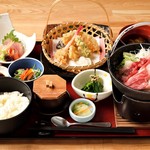 三重人中午的午餐御膳1,280日元 (不含税)