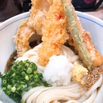 うどん屋 しろ - エビ天ぶっかけうどん