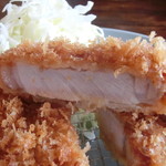 とんかつ屋みやはん - カツ断面