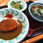 Tsukimichi - ミニハンバーグカレー、ミニラーメンセット（875円）