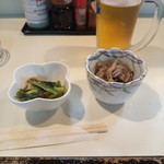 海鮮居酒屋やかた - 生ビールとお通し