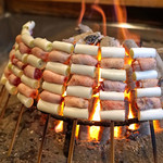 柳家 - 鴨と葱の串焼き