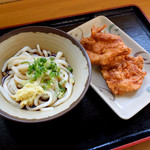 やまだうどん - ぶっかけ冷と、から揚げ