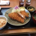 とんかつ とんQ 成田ニュータウン店 - やまと豚ロース＆鯛かつ定食
