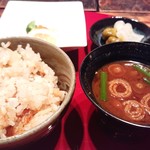 花の雲 - 筍ご飯、赤だし