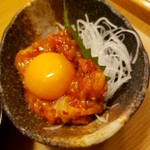 海鮮炭焼処とら太 - えんがわユッケ