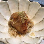 寿司栄 - 鮟肝とシャリ イブリガッコスライス