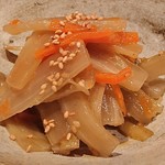 定食サトウ - 山うどのきんぴら480円