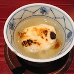 銀座 しのはら - 焼き白子の蒸ずし