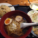 えん弥 - ラーメン炒飯セット