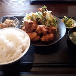 Shoufuku - 鶏からあげ定食(550円)