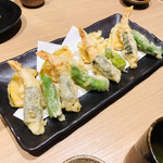 Shunsai Wadokoro Ajito - 揚 海老磯辺揚げ 白身魚 旬菜二種