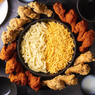 Standard 2h飲み放題 8品2980円 見た目も味も抜群なのび るチーズのufoチキンフォンデュ 焼肉 モダン個室 居酒屋 Haru Haru 難波店 ハルハル 大阪難波 居酒屋 食べログ