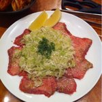 炭火焼肉 牛和鹿 - ねぎタン塩1人前（980円）