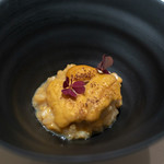 レストラン オオツ - 2019.4 大間ムラサキウニのアロスメロッソ