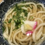 讃岐の味 塩がま屋 - かけ揚げに付いたかけうどん