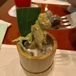 Celadon - ⑥ココナッツミルクで焼いた野生のキノコと花