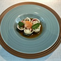 FARO - ボタン海老のトノレテッリ 南蛮海老を乗せて