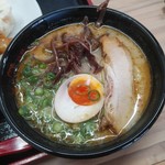 Ajisen Ramen - 酢豚定食ご飯大盛りハーフ味千ラーメンに変更